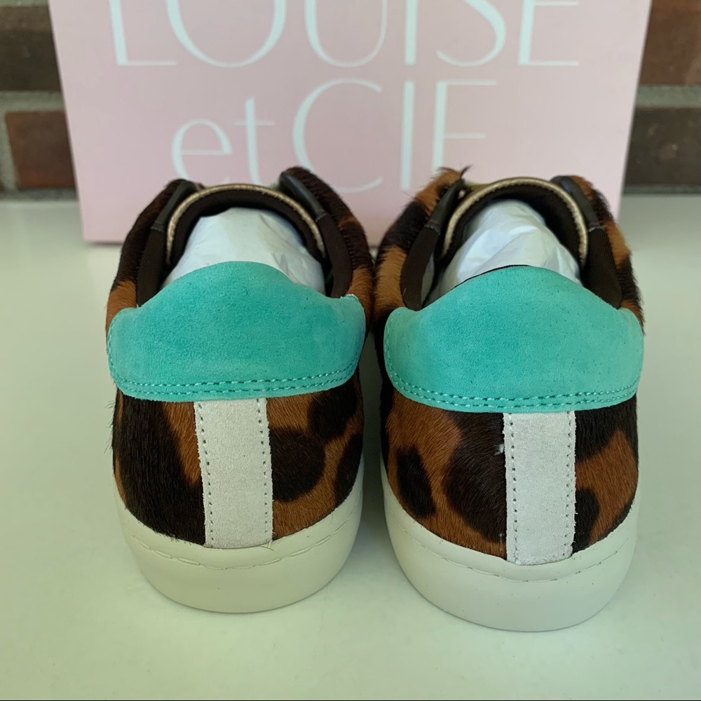 Louise Et Cie Baraz Women's Leather Animal Print Low Top Fashion Sneakers US 7 M - Picture 6 of 9